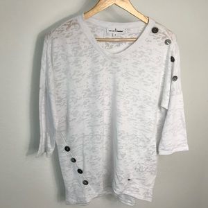 Neon Buddha Women’s White Top